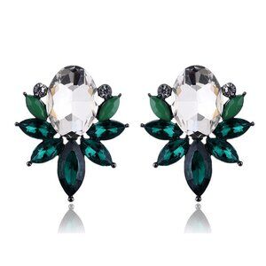 Green Stud Earrings